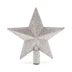 Estrela Ponteira Para Arvore de Natal Glitter 20cm Linda - loja online