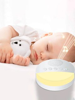 Aparelho Som Ruído Branco Útero Ninar Bebê Luminária Sons Relaxantes - comprar online