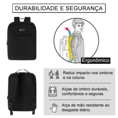 Mochila Bolsa Casual Executiva Notebook Reforçada Premium