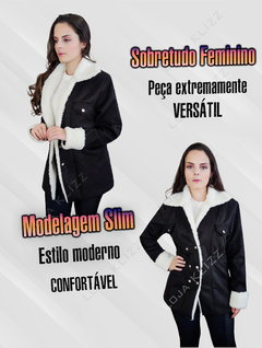 Sobretudo Parka Feminina Casaco Max Longo Forrado Blusa Frio - KLIZZ