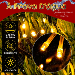 Cordão Pisca Pisca 100 Leds Fixo Com Strobo Prova D'água 10M - comprar online