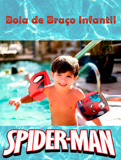 Boia de Braço Infantil Inflável Homem Aranha Piscina Kids - comprar online