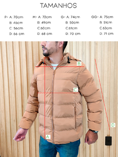 Jaqueta Bobojaco Puffer Masculino Casaco Blusa Forrada Frio na internet