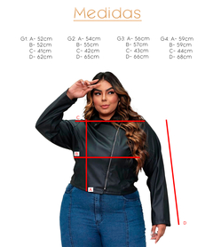 Jaqueta Plus Size Feminina Couro Courino Pixie Casaco Blusa na internet