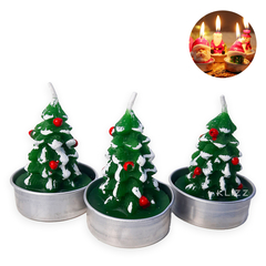 Vela De Natal Decorativa 3D Personalizada Enfeite de Mesa