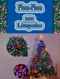 Pisca-Pisca Cordão 100 Lâmpadas Led Colorido 127v 3,5 metros - comprar online