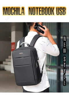 Mochila Bolsa USB Para Notebook Executiva Impermeável na internet