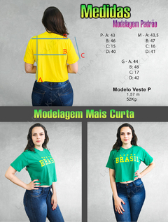 Camiseta Brasil Feminina Blusa Copa 2022 Seleção Brasileira - loja online
