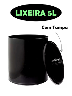 Kit 2 Lixeiras Banheiro Cozinha Escritório Cesto de Lixo 5L Multiuso - KLIZZ