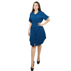 Vestido Chamise Feminino Camisa Camisão Soltinho Botões - comprar online