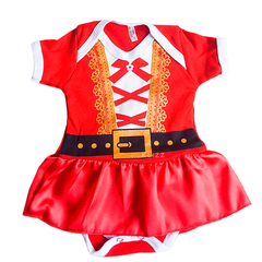 Body de Bebê Meu Primeiro Natal Baby Menina Mamãe Noel - KLIZZ