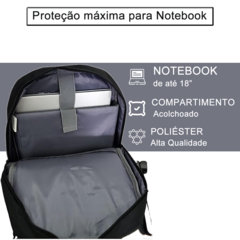 Mochila Bolsa Casual Executiva Notebook Reforçada Premium na internet