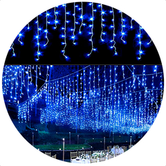 Cascata 200 Leds 5 Metros Luz Fixa Decoração de Natal Extensível