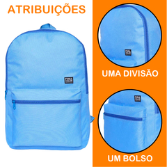 Mochila Bolsa Escolar Faculdade Casual Juvenil Espaçosa Colors na internet