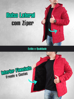 Jaqueta Masculina Dizzy Bobojaco Puffer Blusa Casaco Forrado - comprar online