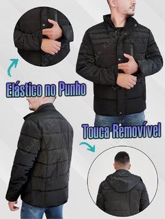 Jaqueta Masculina Blusa Forrada Casaco Bobojaco Puffer - comprar online