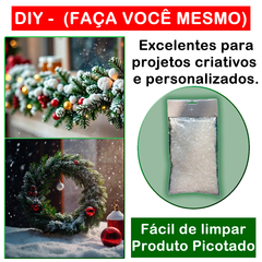 Enfeite Floco De Neve Artificial Para Árvore De Natal 100g - comprar online