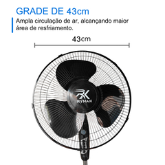 Ventilador Coluna 40cm Turbo 3 Pás Altura Ajustável 127V - comprar online