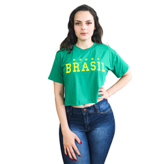 Camisa Camiseta Brasil Copa Do Mundo 2022 Feminina em Promoção na