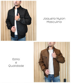 Jaqueta Masculina Casaco Forrado Quente Blusa Impermeável