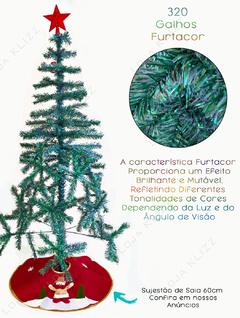 Imagem do Arvore de Natal Furtacor Shine 1,80m 320 Galhos Premium