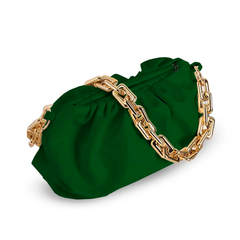 Bolsa Feminina KLIZZ Chain Em Couro Corrente Dourada Luxo - comprar online