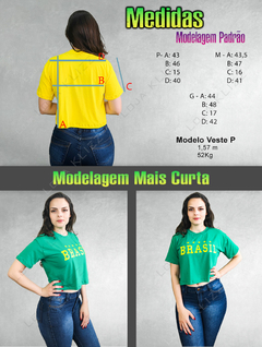 Camiseta Brasil Feminina Blusa Copa 2022 Seleção Brasileira - comprar online
