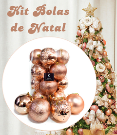 Imagem do Bolas de Natal Conjunto 16 Un Grande 10cm Mista Decorada