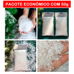 Enfeite Floco De Neve Artificial Para Árvore De Natal 50g