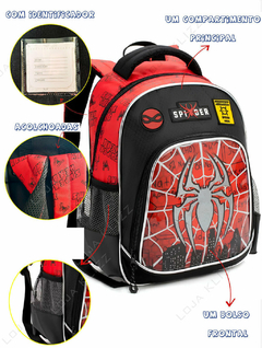 Mochila Escolar Infantil Super Spider Aranha Aventura Estilo na internet