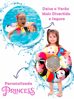 Boia Infantil de Cintura Inflável Princesas Piscina Verão - comprar online