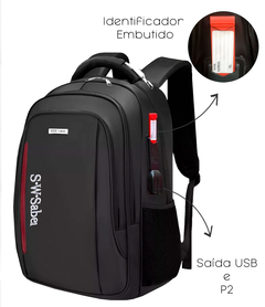 Mochila Antifurto USB Notebook Bolsa Grande Capacidade Impermeável Qualidade Premium