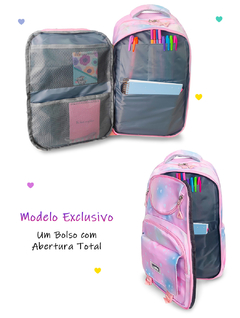 Mochila Bolsa Feminina Antifurto Espaçosa Grande Juvenil - KLIZZ