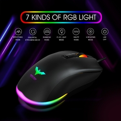 mouse gamer 7cores back light com fio