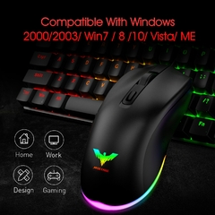 mouse gamer 7cores back light com fio