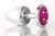 Plug Anal Cromado com Pedras Cravejadas em Strass Tamanho G - Rosa - comprar online