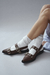 FLATS SLIPPER CUERO CHOCOLATE