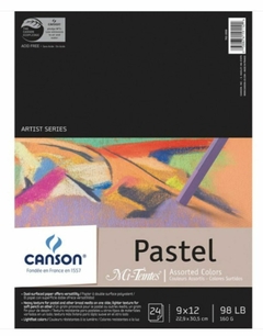 Block Canson Pastel Mi-teintes 24h 160g 22.9 X 30.5 Cm