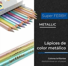 Lápices de Colores Triangulares Metálicos Lyra Super Ferby 12 - comprar en línea