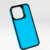 Turquoise Elegance: Funda Azul Turquesa con Marco Negro para iPhone