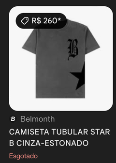 Camiseta belmonth oversized na internet