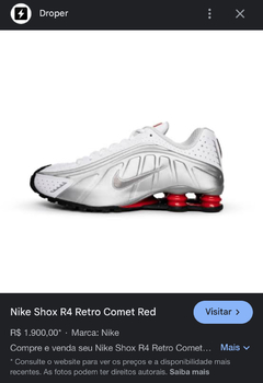 Tênis nike shox r4 - comprar online