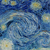 Uma parte da obra The starry nights de Vincent van Gogh na internet