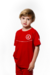 Camiseta manga curta vermelha infantil Unissex - comprar online