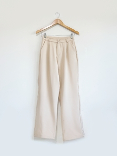 Pantalon palazo clasico Bubaloo Sastrero - Mod Blanc