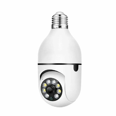 Camera Wifi Lampada de Segurança 360 Dome Interna Ip Full Hd Visão Noturna