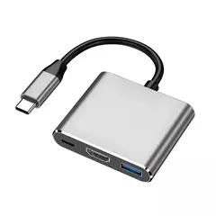 HUB USB C para adaptador HDMI, cabo de extensão tipo C, conversor USB 3.0, comp na internet