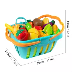 Conjunto de frutas e legumes para crianças, brinquedos de cozinha para meninos - comprar online