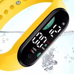 M9 eletrônico led touch control watch, relógio de pulso multifuncional imperme - loja online