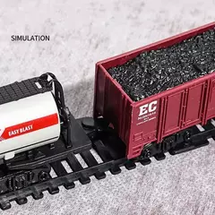 Brinquedo de trem de carga ferroviário elétrico, conjunto de trilhos de trem d na internet